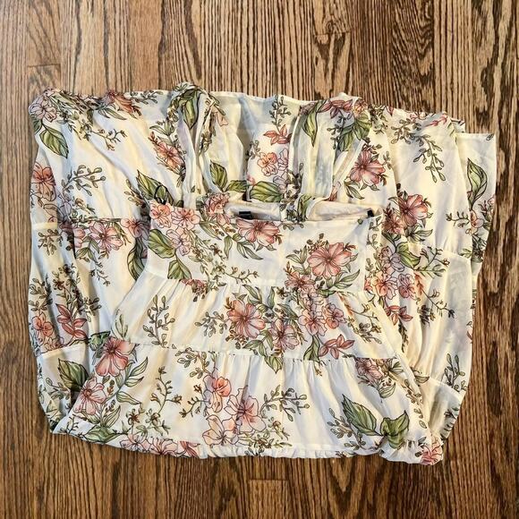 White floral dress forever 21 - Picture 3 of 6
